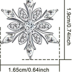 Collier avec Pendentif Flocon de Neige en Zircon