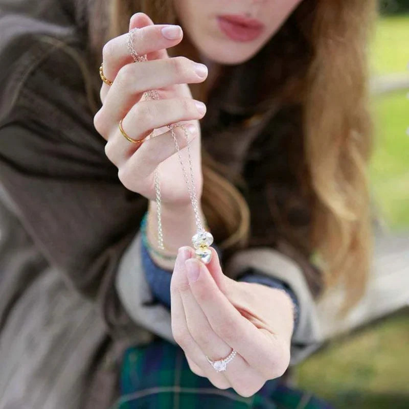 Necklace with Heart Tassel Pendant