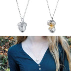 Necklace with Heart Tassel Pendant