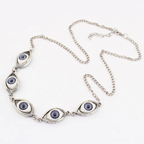 Necklace with Evil Eye Pendant silver