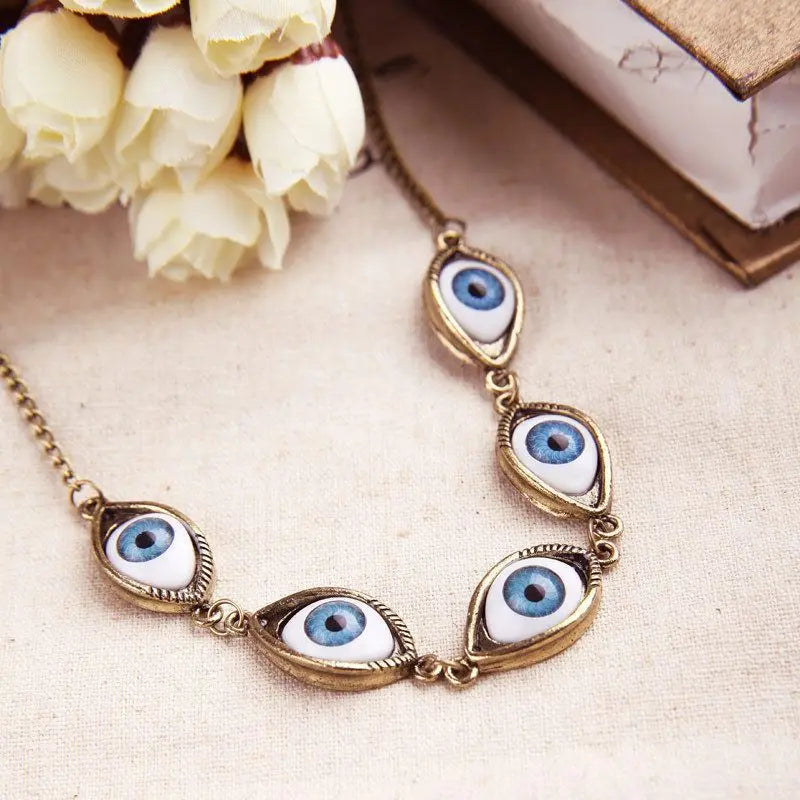Necklace with Evil Eye Pendant bronze