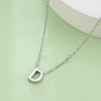 Necklace with initial pendant - letter 