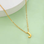 Necklace with initial pendant - letter 