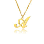 Collier avec pendentif initiale pour femme a