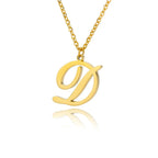 Collier avec pendentif initiale pour femme d
