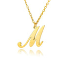 Collier avec pendentif initiale pour femme m
