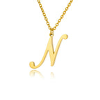 Collier avec pendentif initiale pour femme n