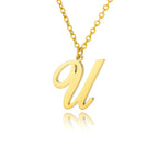 Collier avec pendentif initiale pour femme - lettre
