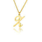 Collier avec pendentif initiale pour femme z