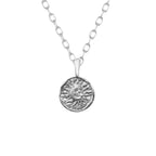 Necklace with Moon Pendant for Women silver