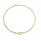 Collier avec Pendentif Noeud Minimaliste or