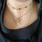 Necklace with Palm Tree Pendant for Women gold
