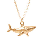 Necklace with Gold Shark Pendant