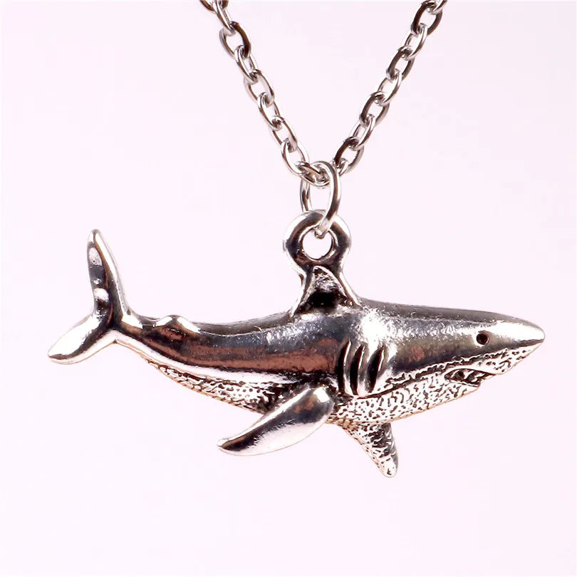 Necklace with Silver Shark Pendant