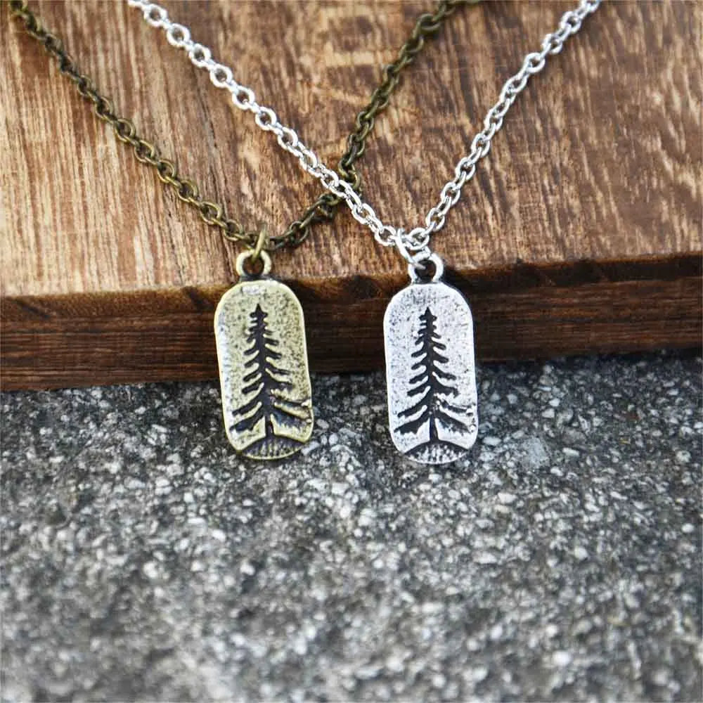 Collier avec Pendentif Sapin