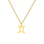 Collier avec Pendentif Dorés Signe du Zodiaque