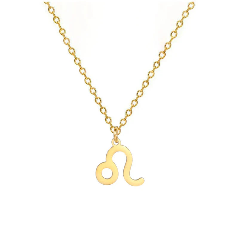 Necklace with Gold Zodiac Sign Pendant