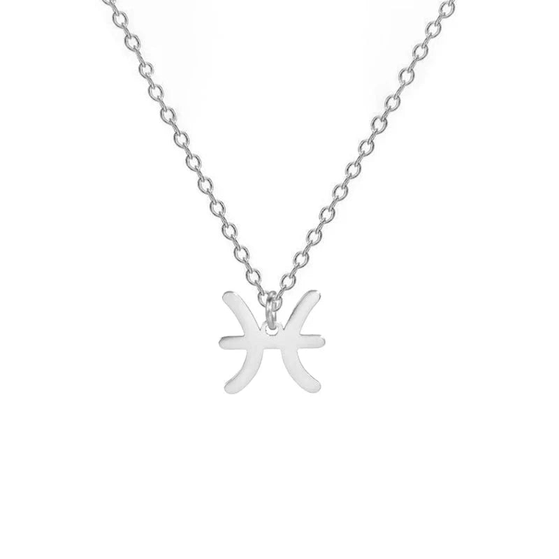 Necklace with Gold Zodiac Sign Pendant