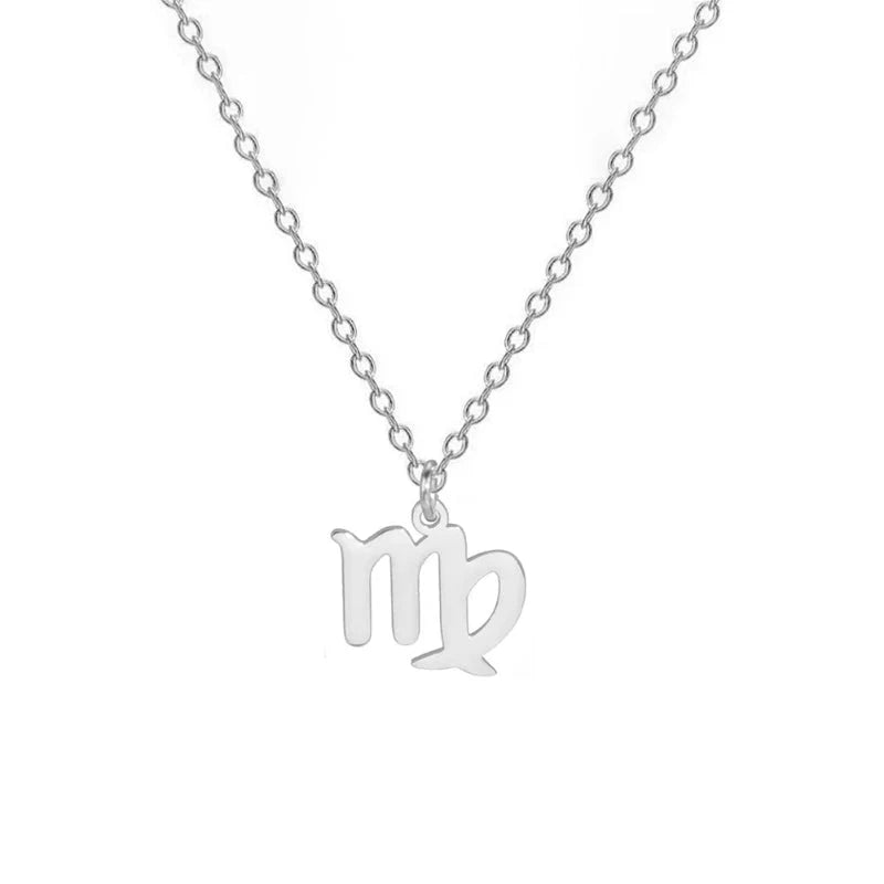 Necklace with Gold Zodiac Sign Pendant