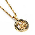 Necklace with Astrological Zodiac Sign Pendant