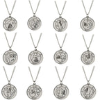 Necklace with Zodiac Sign Astrological Pendant for Men or Women