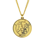 Necklace with Zodiac Sign Astrological Pendant for Men or Women