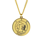Necklace with Zodiac Sign Astrological Pendant for Men or Women