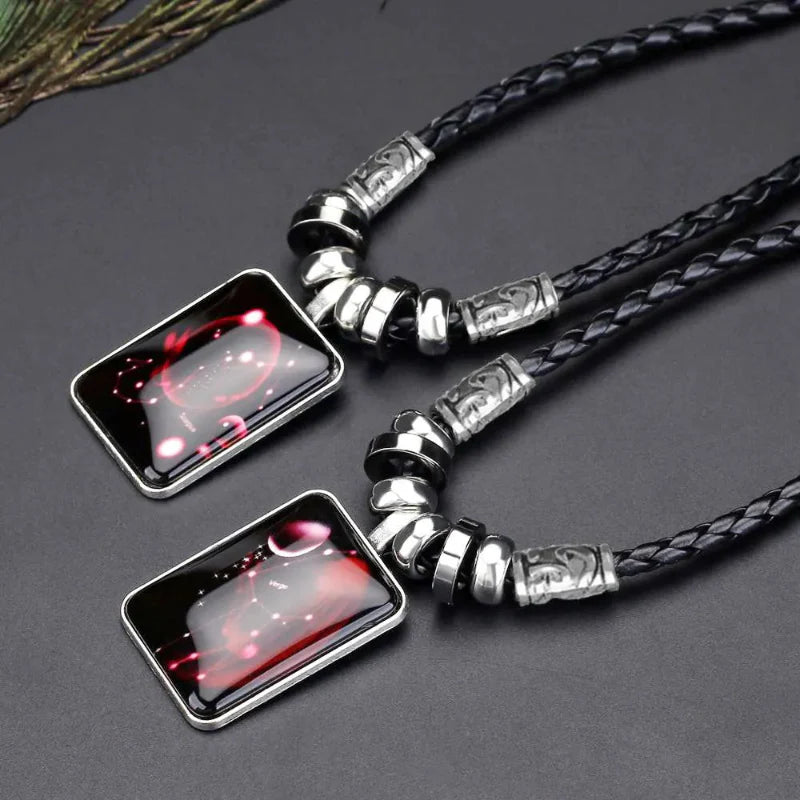 Necklace with Zodiac Sign Pendant for Men
