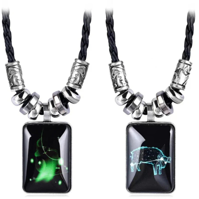 Collier avec Pendentif Signe du Zodiaque pour Homme