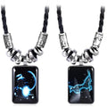 Zodiac Sign Pendant Necklace for Men