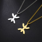 Collier avec pendentif symbolique berbère "yaz" arabe pour femme or