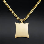 Collier long avec pendentif amulette Ayatul Kursi arabe islam musulman
