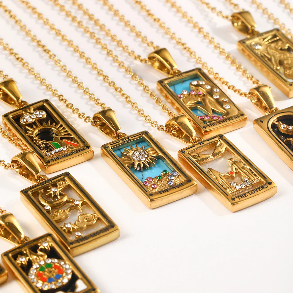 Necklace with Tarot Pendant 