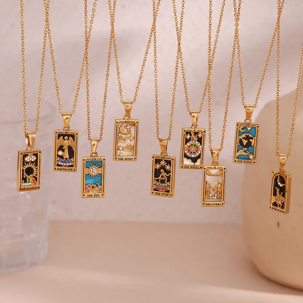 Necklace with Tarot Pendant 