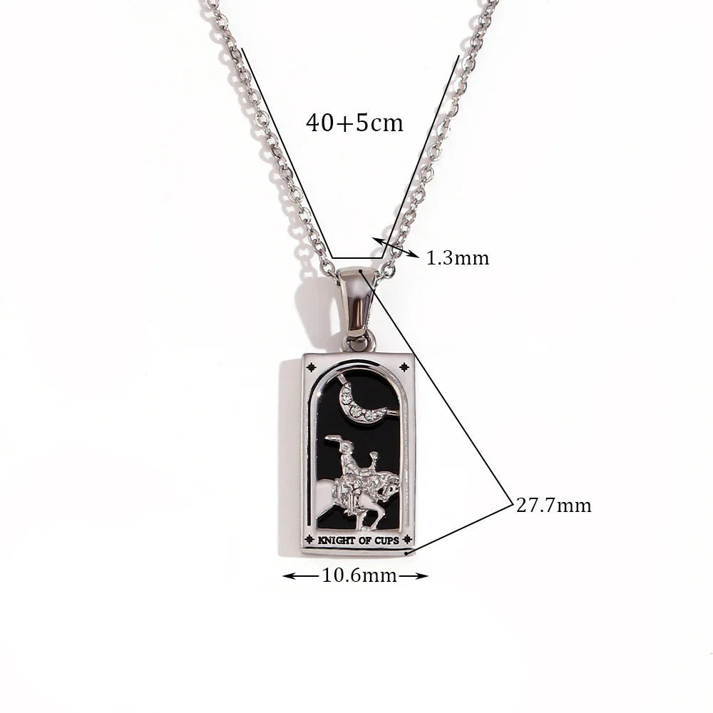 Necklace with Tarot Pendant 