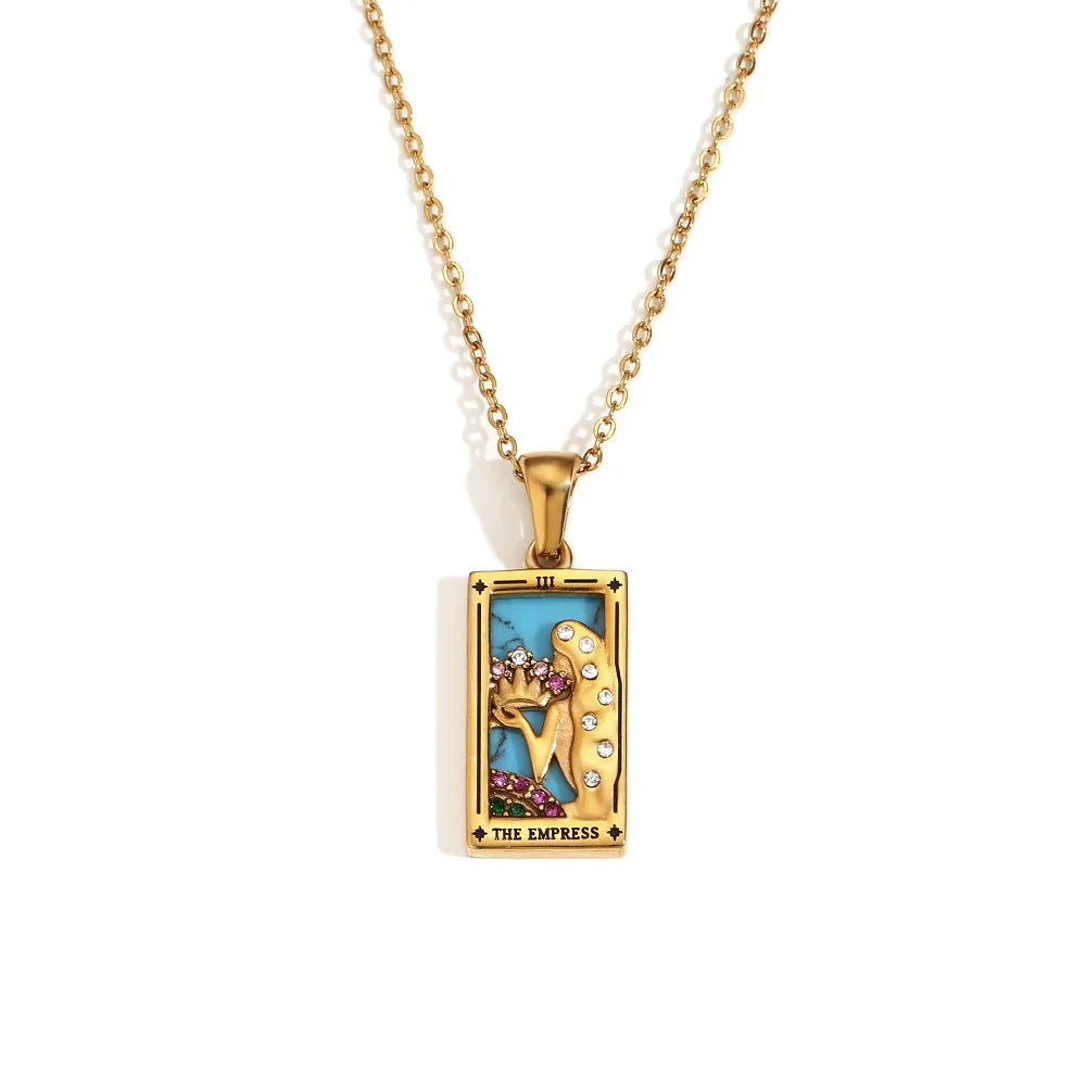 Necklace with Tarot Pendant 