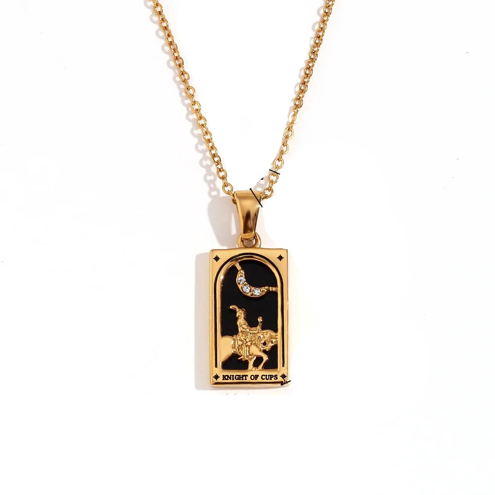 Necklace with Tarot Pendant 