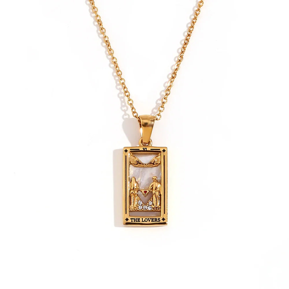 Necklace with Tarot Pendant 