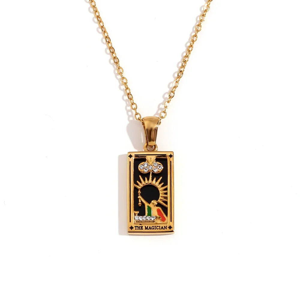 Necklace with Tarot Pendant 