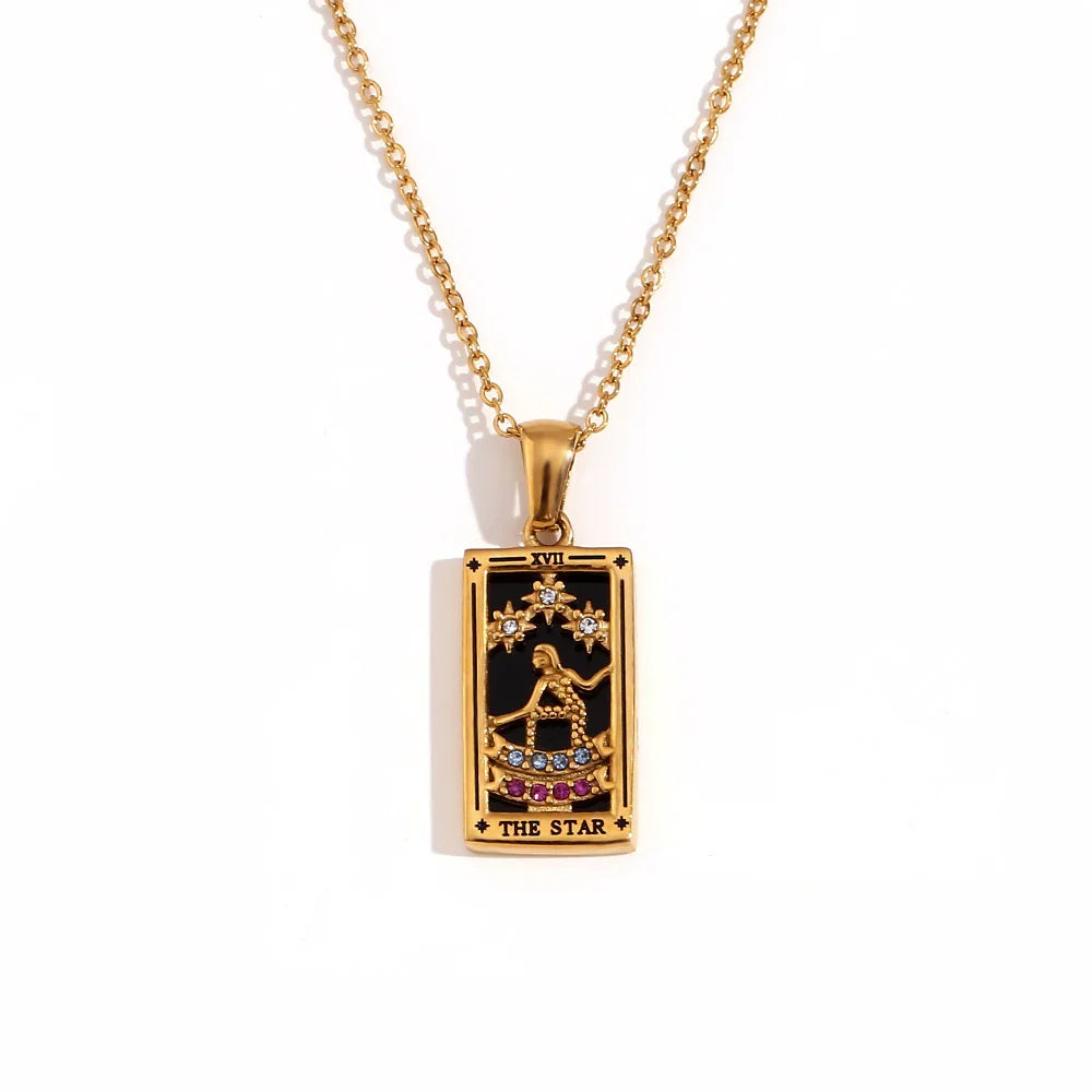 Necklace with Tarot Pendant 