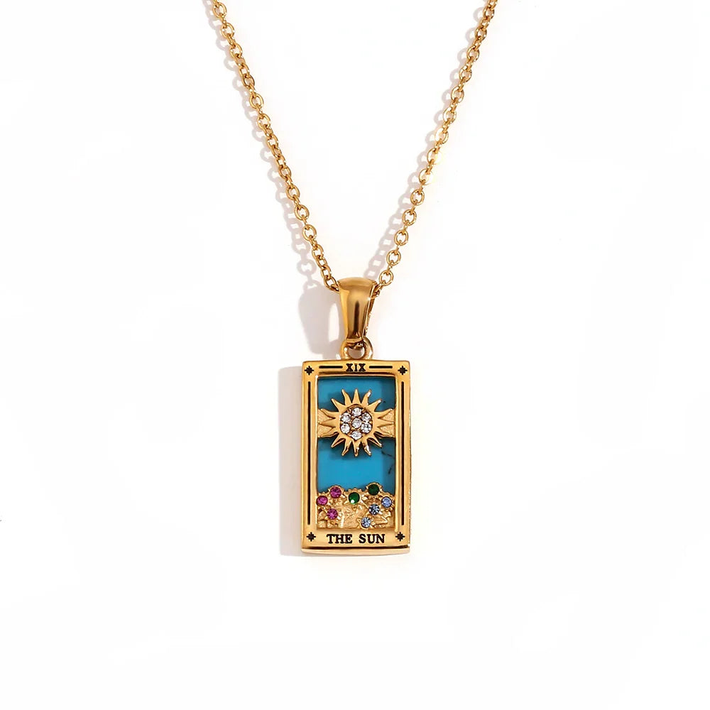 Necklace with Tarot Pendant 