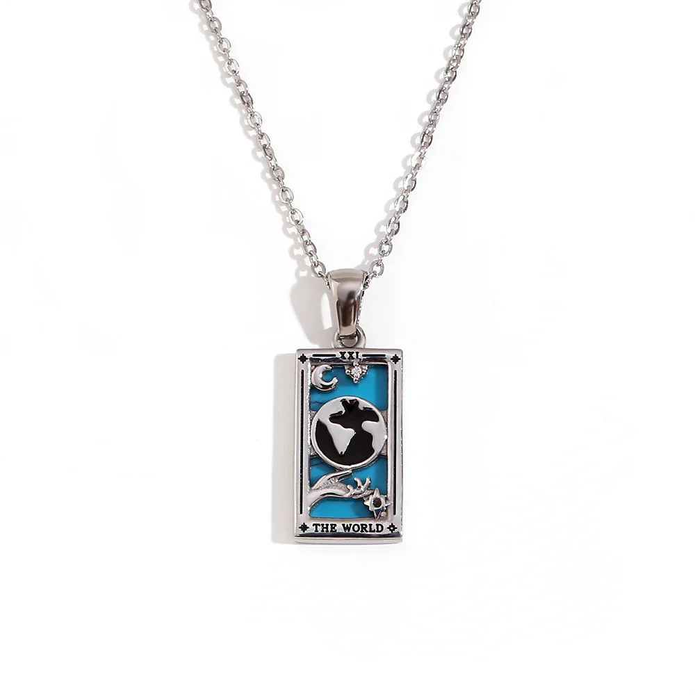 Necklace with Tarot Pendant 
