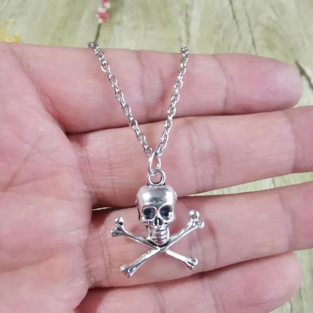 Necklace with Skull Pendant for Men or Women 60 cm