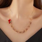 Collier avec Pendentif Traîneau de Noël