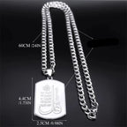 Collier avec pendentif de versets du coran islam musulman arabe