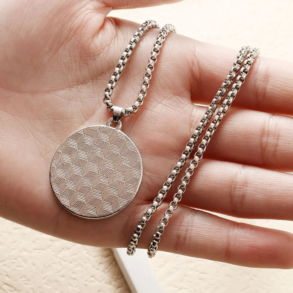 Necklace with Black and White Yin Yang Pendant