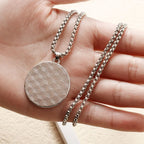 Necklace with Black and White Yin Yang Pendant