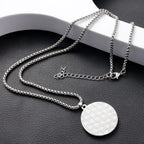 Necklace with Black and White Yin Yang Pendant