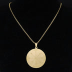 Collier avec Talisman de Protection Argent & Or or