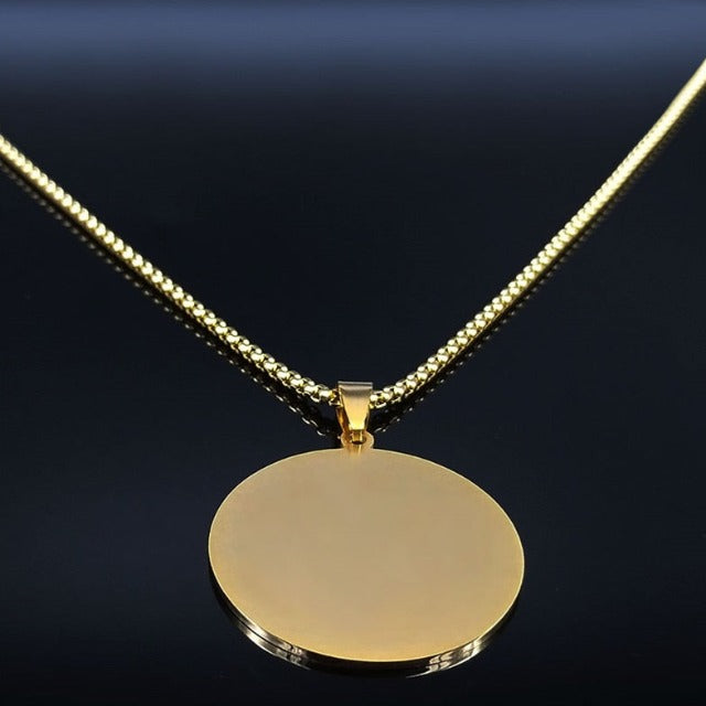Collier avec Talisman de Protection Argent & Or